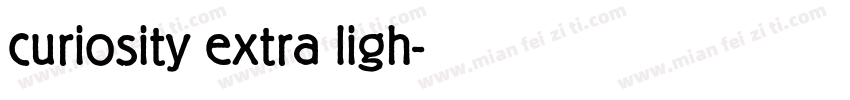 curiosity extra ligh字体转换